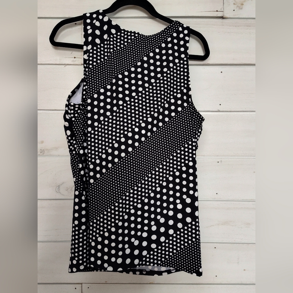 Lands' End Black and White Polka Dot Tankini - Picture 3 of 6